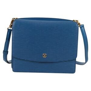 Louis Vuitton Epi Grenel Shoulder Bag Blue